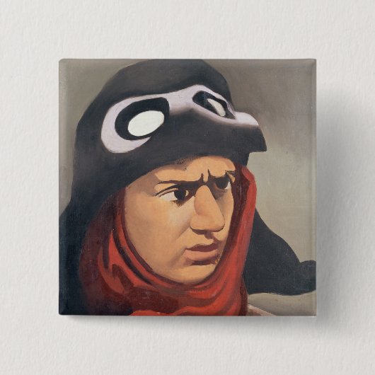 Porträt von Guynemer, 1921-23 Button (Vorderseite)