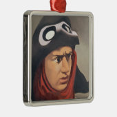 Porträt von Guynemer, 1921-23 Silbernes Ornament (Rechts)