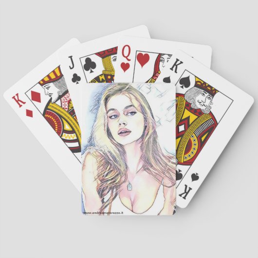 Porträt von Hailey Spielkarten (Rückseite)