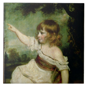 Porträt von Hasen Francis George, ältester Sohn Fliese