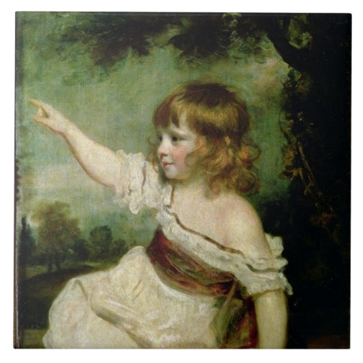 Porträt von Hasen Francis George, ältester Sohn Fliese (Vorderseite)