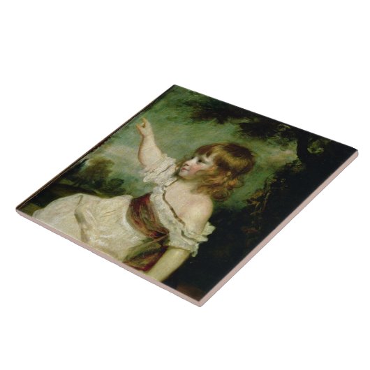 Porträt von Hasen Francis George, ältester Sohn Fliese (Seite)