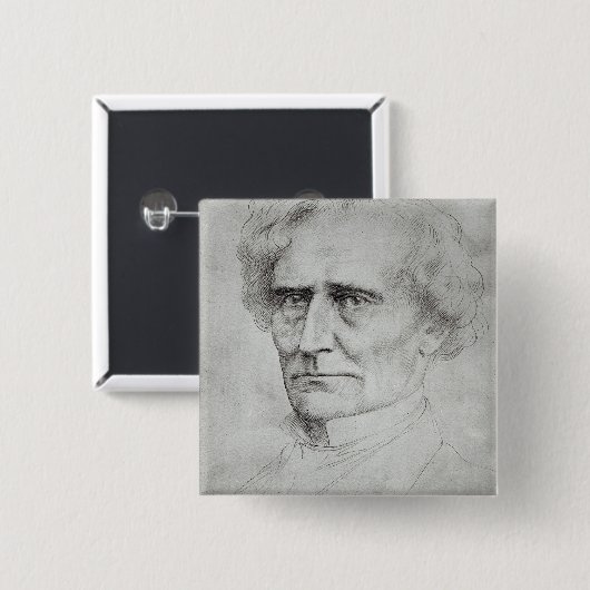 Porträt von Hector Berlioz Button (Vorne & Hinten)