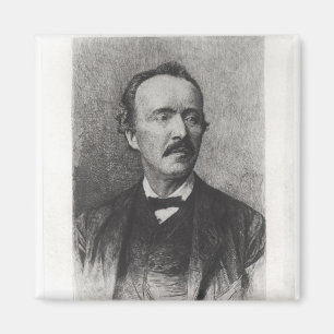 Porträt von Heinrich Schliemann Magnet