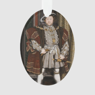 Porträt von Heinrich VIII. Ornament