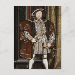Porträt von Heinrich VIII. Postkarte