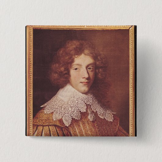 Porträt von Henri Coeffier de Ruze d'Effiat Button (Vorderseite)
