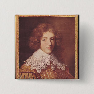 Porträt von Henri Coeffier de Ruze d'Effiat Button