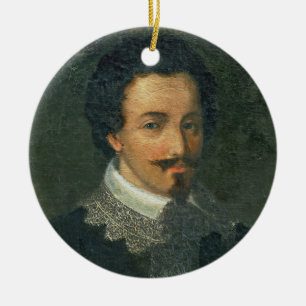 Porträt von Henri I de Bourbon Conde (Öl auf Keramikornament