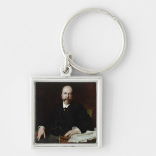 Porträt von Henri Meilhac Schlüsselanhänger