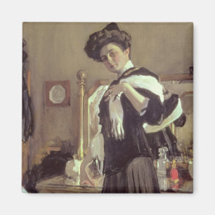Porträt von Henrietta Hirshmann, 1907 Magnet
