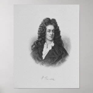 Porträt von Henry Purcell Poster