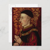 Porträt von Henry V Postkarte (Vorne/Hinten)