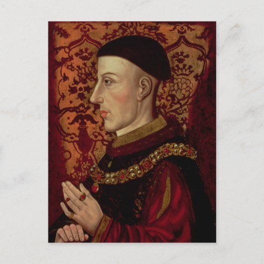 Porträt von Henry V Postkarte (Vorderseite)