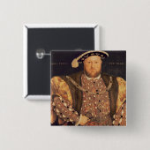 Porträt von Henry VIII alterte 49, 1540 Button (Vorne & Hinten)