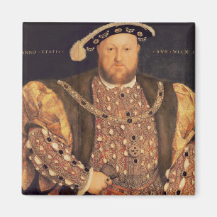 Porträt von Henry VIII alterte 49, 1540 Magnet