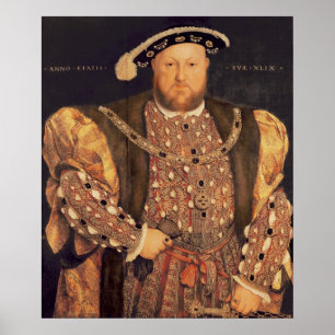 Porträt von Henry VIII alterte 49, 1540 Poster