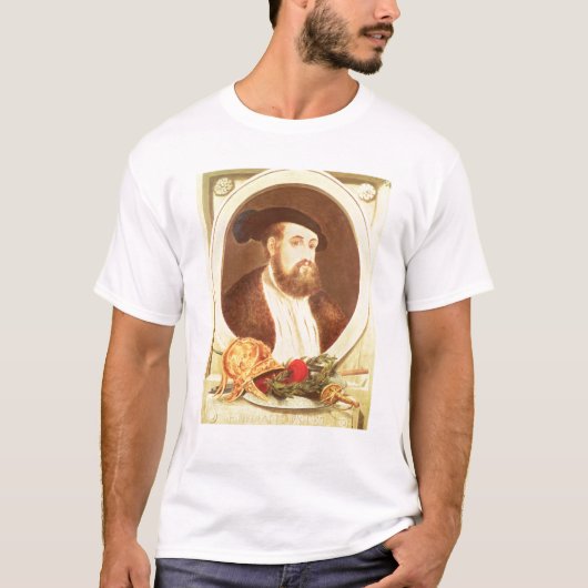 Porträt von Hernan Cortes T-Shirt (Vorderseite)
