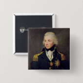 Porträt von Horatio Nelson, Vicomte Nelson Button (Vorne & Hinten)