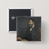 Porträt von Hormuzd Rassam, 1869 Button (Vorne & Hinten)