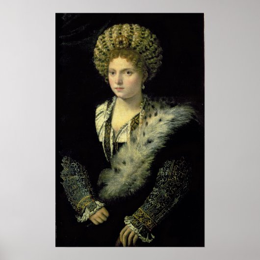 Porträt von Isabella d'Este Poster (Vorne)