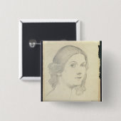 Porträt von Isadora Duncan, 1908 Button (Vorne & Hinten)