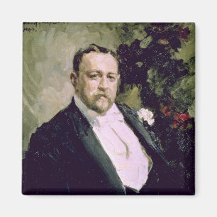 Porträt von Iwan Morosov 1903 Magnet