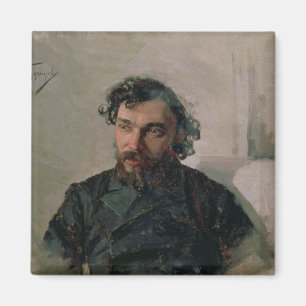 Porträt von Iwan Pochitonov, 1882 Magnet