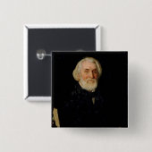 Porträt von Iwan S. Turgenev, 1879 Button (Vorne & Hinten)