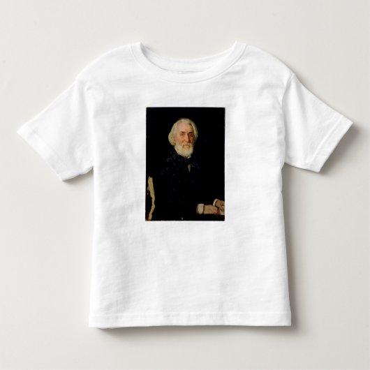 Porträt von Iwan S. Turgenev, 1879 Kleinkind T-shirt (Vorderseite)