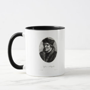 Porträt von Jacques Lefevre d'Etaples Tasse