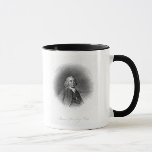 Porträt von James Brindley Tasse (Rechts)