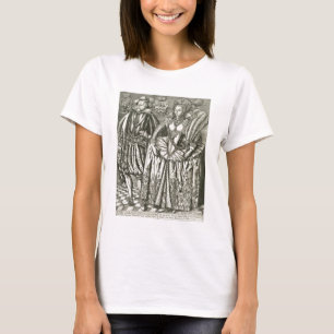 Porträt von James I (1566-1625) und von Anne von T-Shirt