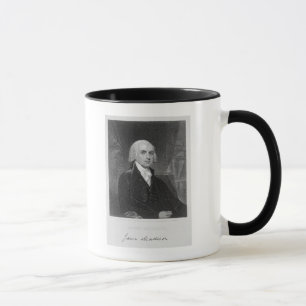 Porträt von James Madison, graviert von William A Tasse
