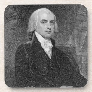 Porträt von James Madison, graviert von William A Untersetzer