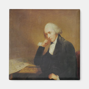 Porträt von James Watt 1792 Magnet