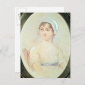 Porträt von Jane Austen Postkarte (Vorne/Hinten)