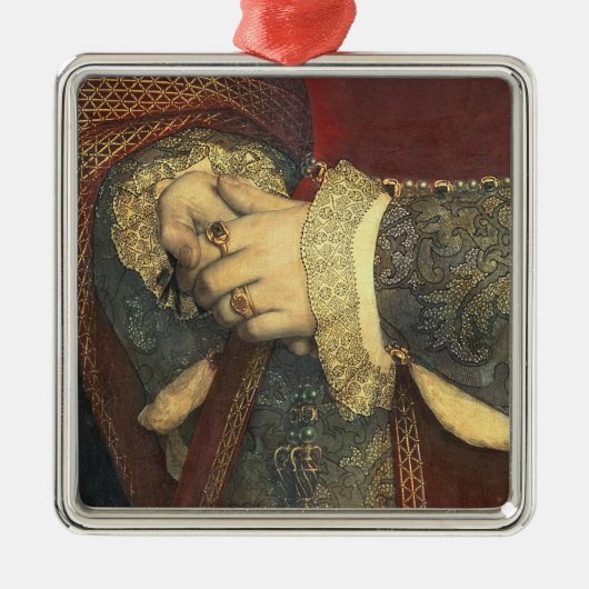Porträt von Jane Seymour, 1536 Silbernes Ornament (Vorne)