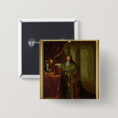 Porträt von Jean-Baptiste Colbert Button (Vorne & Hinten)