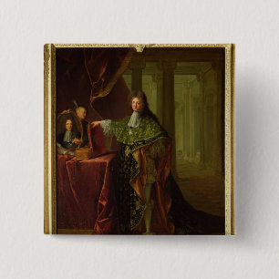 Porträt von Jean-Baptiste Colbert Button