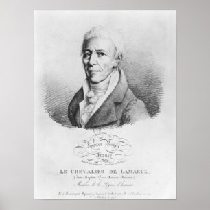 Porträt von Jean-Baptiste de Monet Poster