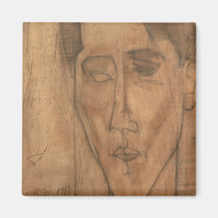 Porträt von Jean Cocteau (1889-1963) 1917 Magnet