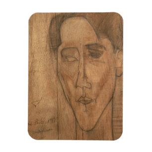 Porträt von Jean Cocteau (1889-1963) 1917 Magnet