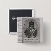 Porträt von Jean-Jacques Dessalines Button (Vorne & Hinten)