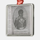 Porträt von Jean-Jacques Dessalines Silbernes Ornament (Links)