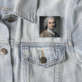Porträt von Jean-jacques Rousseau Button (Beispiel)