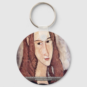 Porträt von Jeanne Hébuterne [Kopf im Profil]. , Schlüsselanhänger