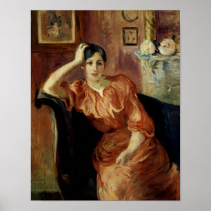 Porträt von Jeanne Pontillon Poster