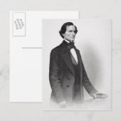 Porträt von Jefferson Davis Postkarte (Vorne/Hinten)