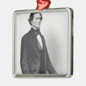 Porträt von Jefferson Davis Silbernes Ornament (Links)